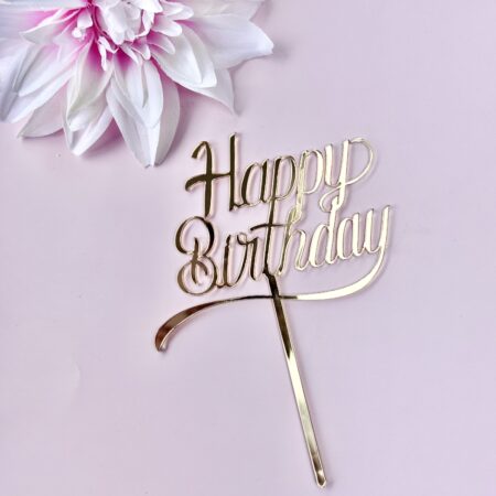 Happy Birthday cake topper Retro STyle