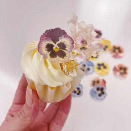 viooltjes wafer ppaer bloemen set (2)