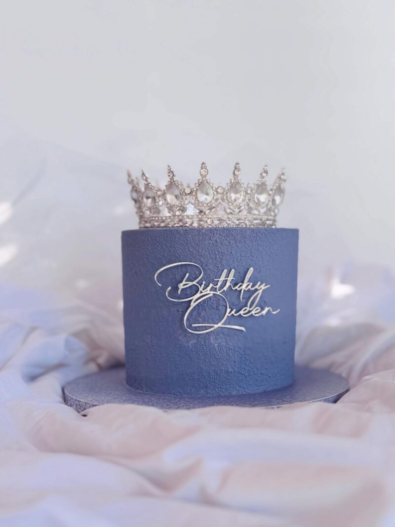 sugar garden birthday queen cake topper