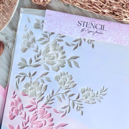 Peony Wedding Deco Floral Cake Stencil Sugar Garden