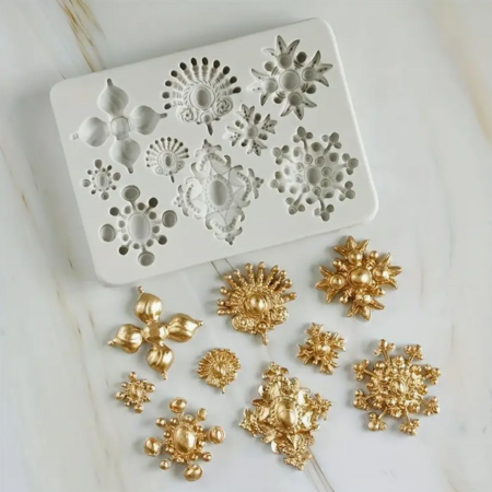 Silicone mal Victoriaanse sieraden stijl