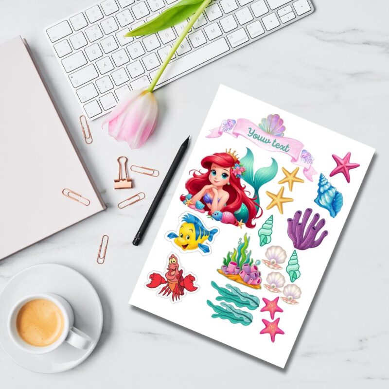 Zeemeermin Eetbare print