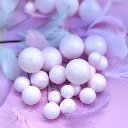 Glitter Baby Pink Ballen Cake topper