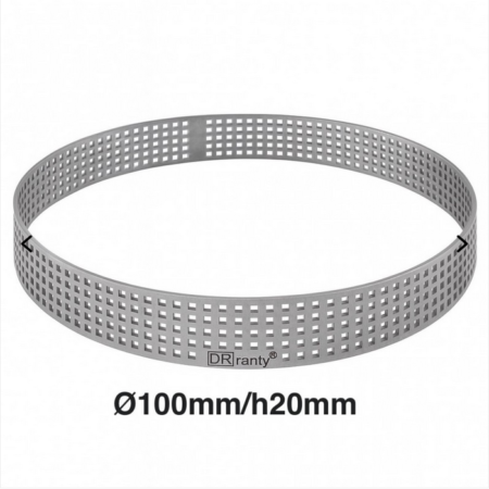 DR Taartring RVS Geperforeerd Ø10x2cm