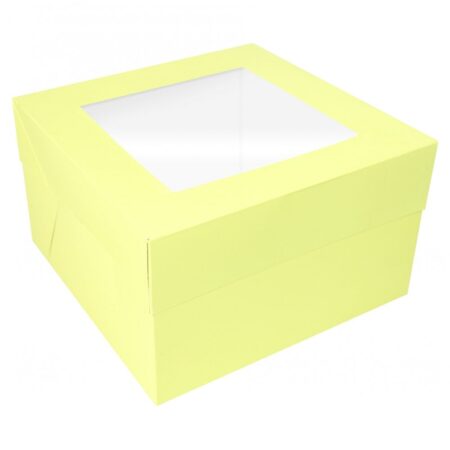 pastel yellow cake doos 20x20x15