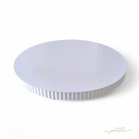 Styrodur Cake Drum Gekarteld Ø21,5 Wit