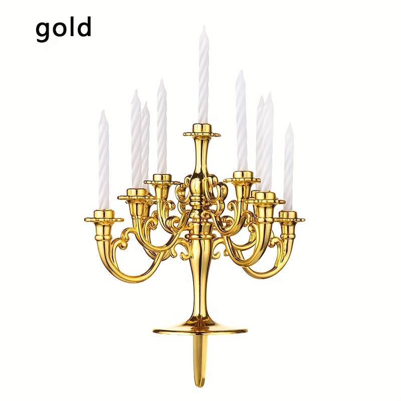 Kandelaar goud - kaarsen houder cake topper