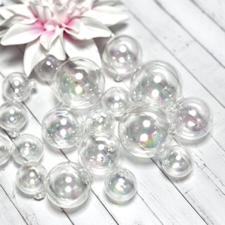 Taart decor Transparnt  Ballen 18st/set