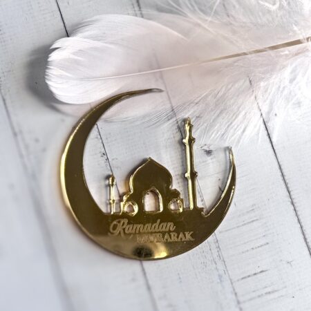 Ramadan Mubarak maan met mosquee