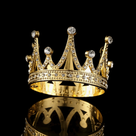 Kroon Goud - Stijl Kristallen Tiara (Ć6,5 cm)