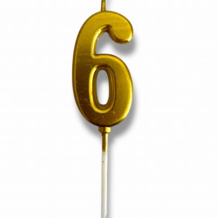 Cijferkaars 6 goud