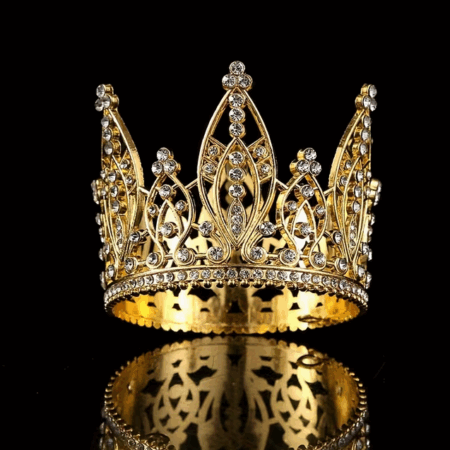 Decorative Goud Kroon - Stijl Kristallen Tiara (Ć6,5 cm)