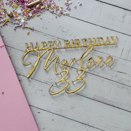 Happy Birthday met naam