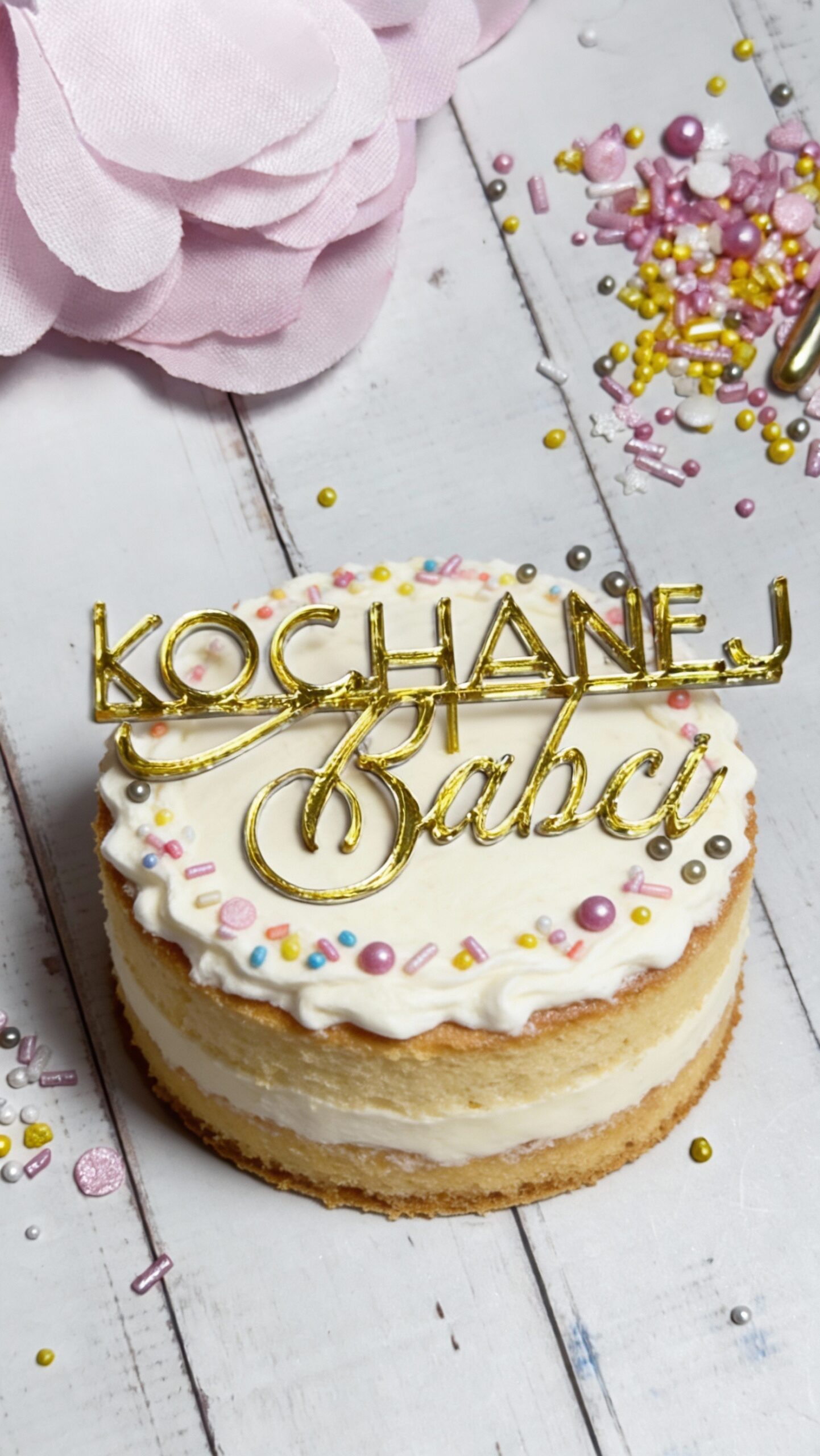 Kochanej babci cake decor