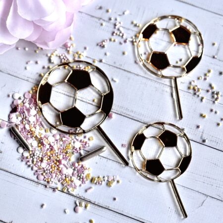 Voetball cake topper