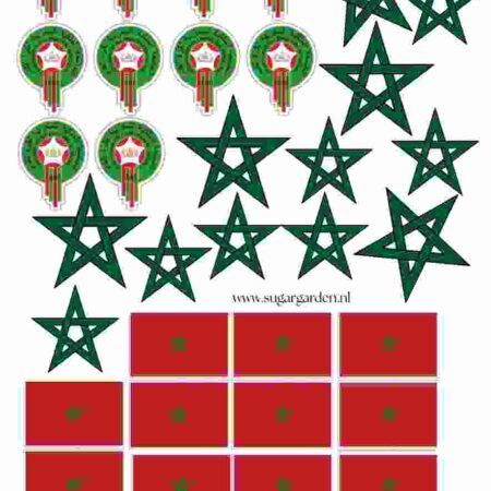 Eetbare print Marokko Voetbal