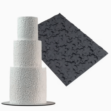 Gelaagde 3D bloembed embossing mal 18x24,6cm