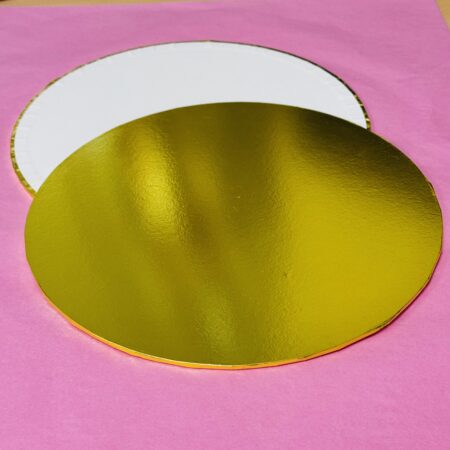 MDF cake board - goud 3mm Ø 25cm