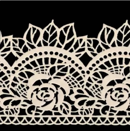 Eetbaar Suikerkant - WIt Lace– 3 stuks - Afbeelding 3