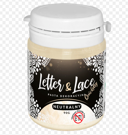 Letter&Lace Neutral – Decoratiepasta zonder E171 – 90 g | Food Colours