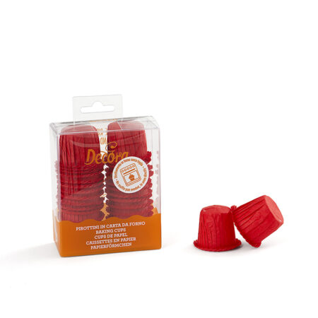 Mini Bakingcups 35st rood