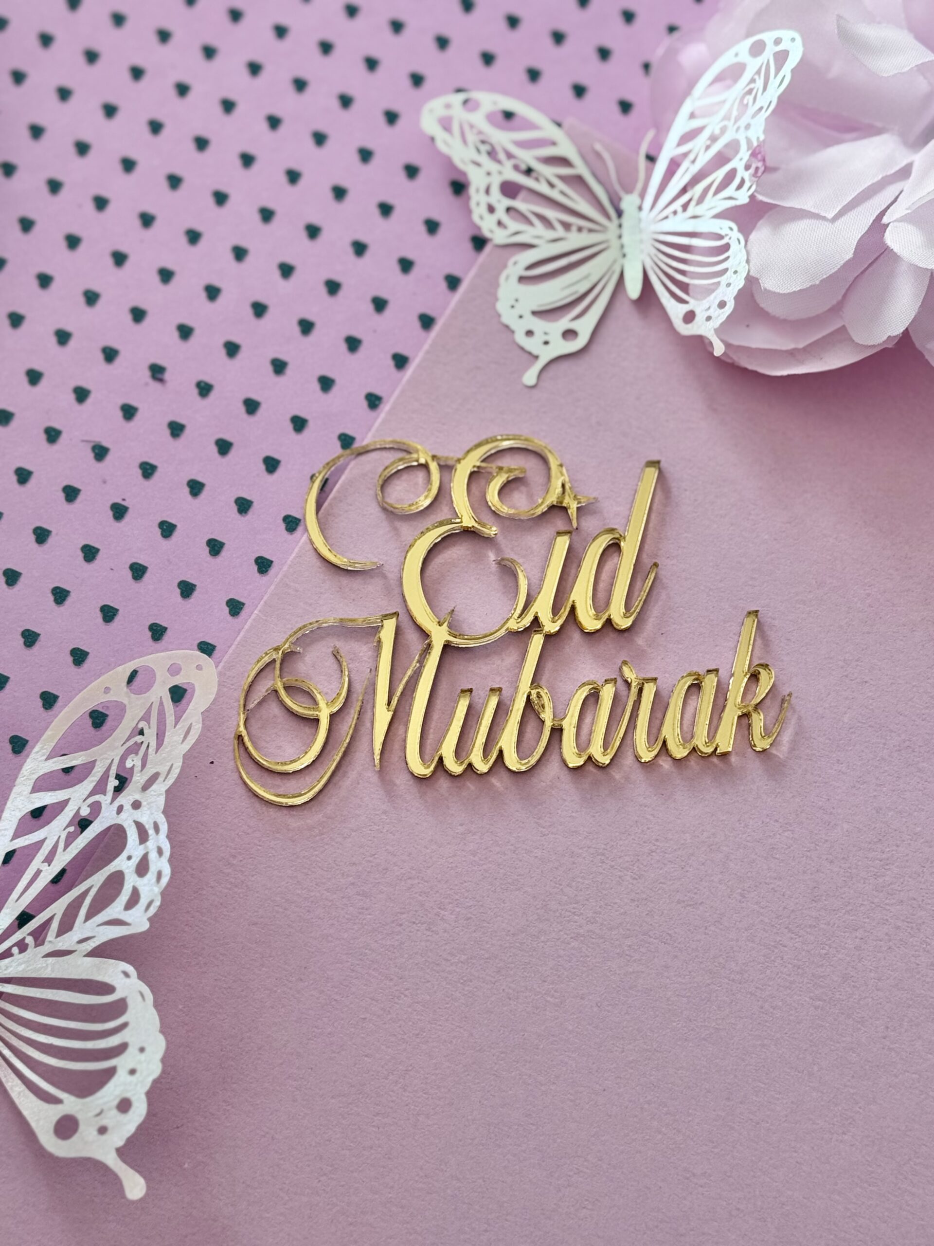 EId Mubarak Cake decor acryl